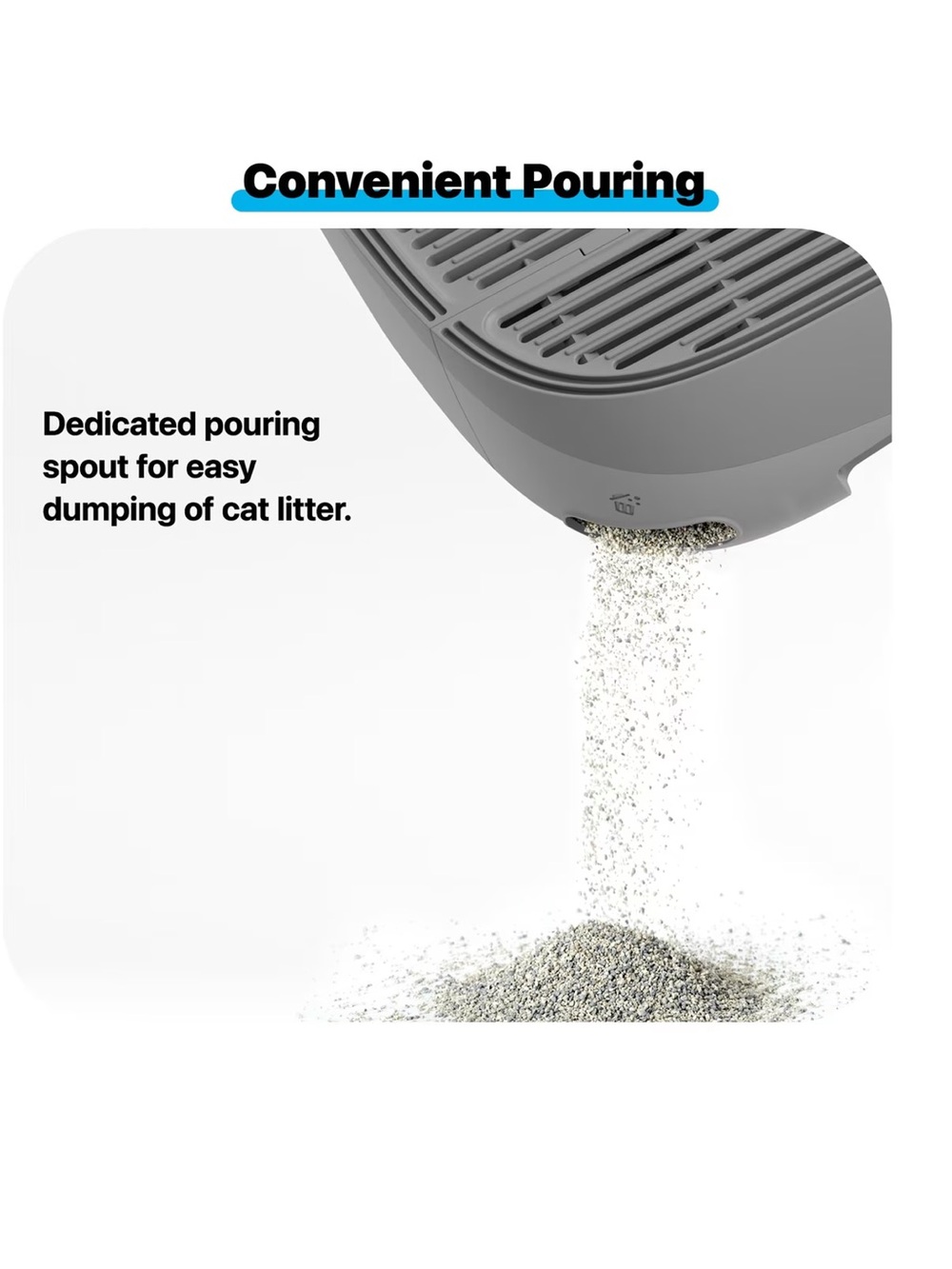 Neakasa M1 Open Top Cat Litter Box Ramp Accessory, Grey - Picture 3 of 3